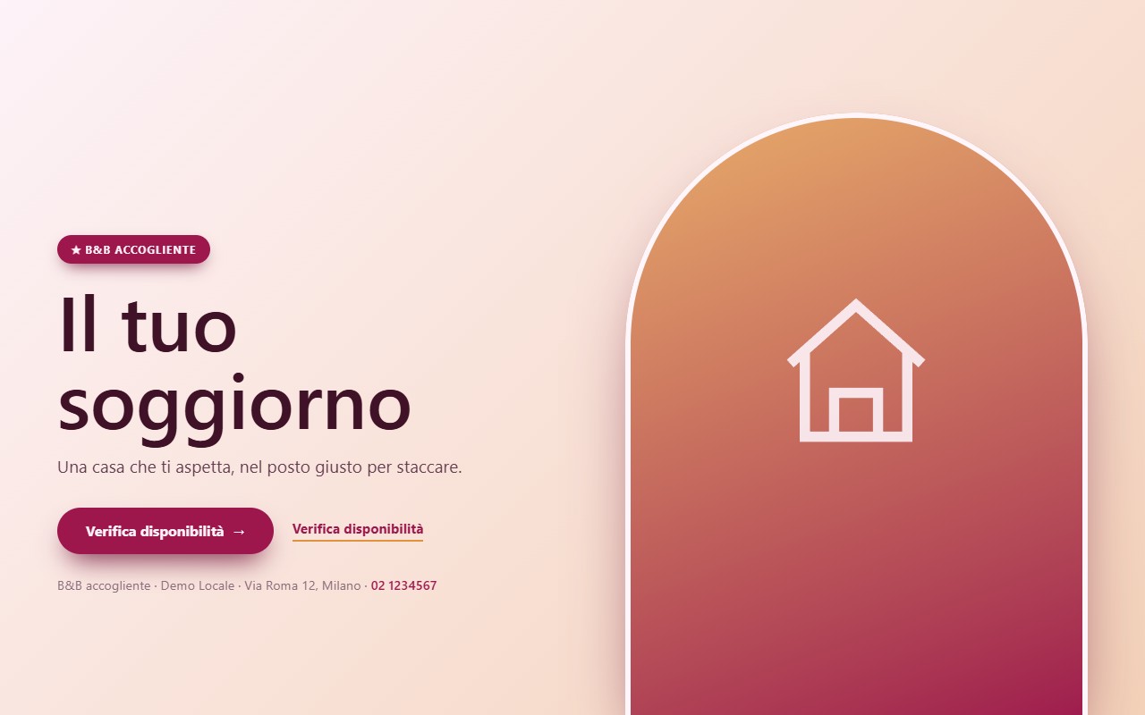 Anteprima B&B accogliente