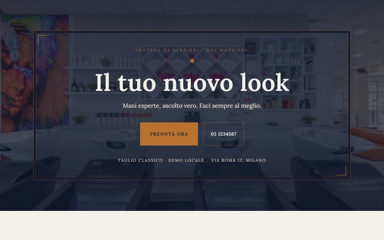 Anteprima Taglio classico
