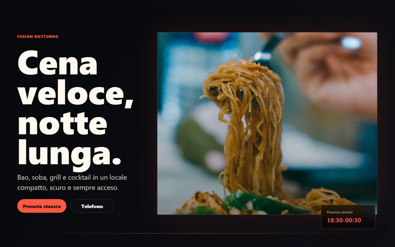 Anteprima Fusion notturno